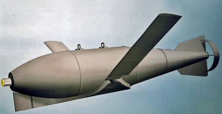 Rysunek ofertowy bomby FAB-500M62 z modułem MPK.